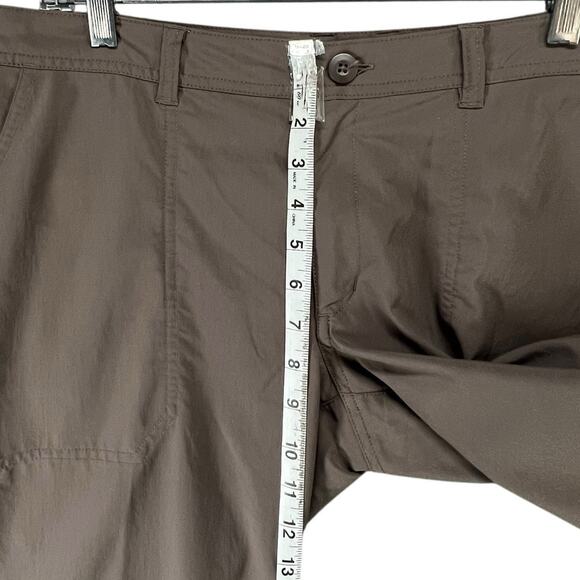 Patagonia Inter Continental Pants 10 Brown Convertible Roll Up Hiking Gorpcore - Picture 8 of 15
